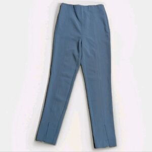NWOT Aritzia Babaton Jotham Smoky blue high rise front ankle slit skinny pants 2